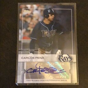 Carlos Pena Autograph Card